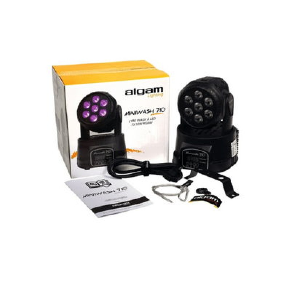 ALGAM LIGHTING Miniwash 710 Wash Testa Mobile Led RGBW 7 x 10 WATT - TESTA MOBILE