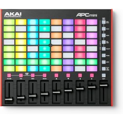 AKAI APC Mini MK II - CONTROLLER MIDI USB COMPATTO CON MATRICE 64 PAD LED RETROILLUMINATI