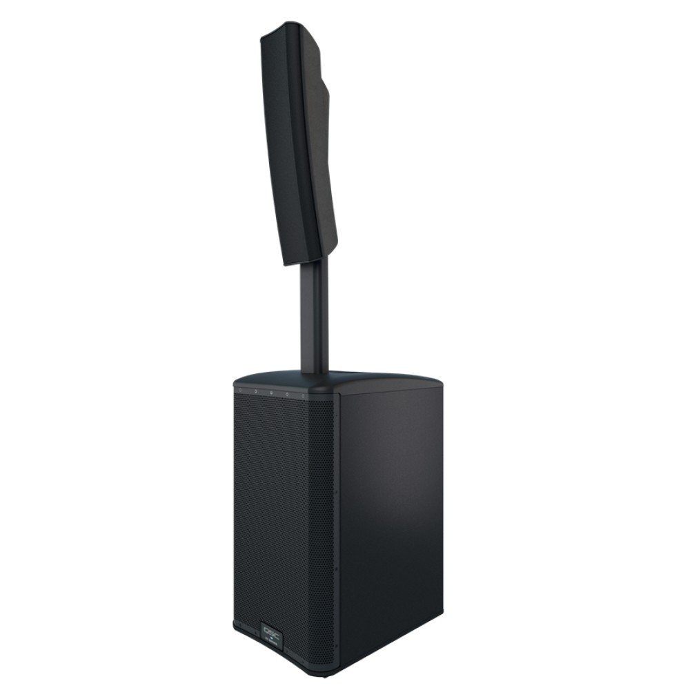 QSC KC12 BK -COPPIA- + COVER QSC - *EX-DEMO* DIFFUSORE ATTIVO A COLONNA DA 3000 WATT IN CLASSE D CON DSP COMPLETO DI COVER ORIGINALE