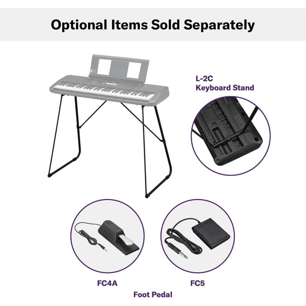 YAMAHA PSR E383 - TASTIERA TOUCH SENSITIVE 61 TASTI