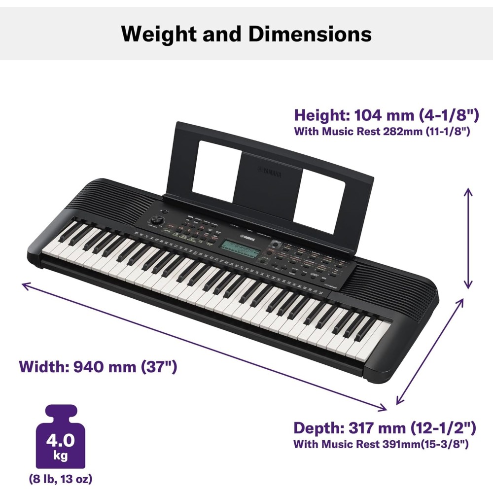 YAMAHA PSR E283 - TASTIERA ARRANGER PORTATILE 61 TASTI
