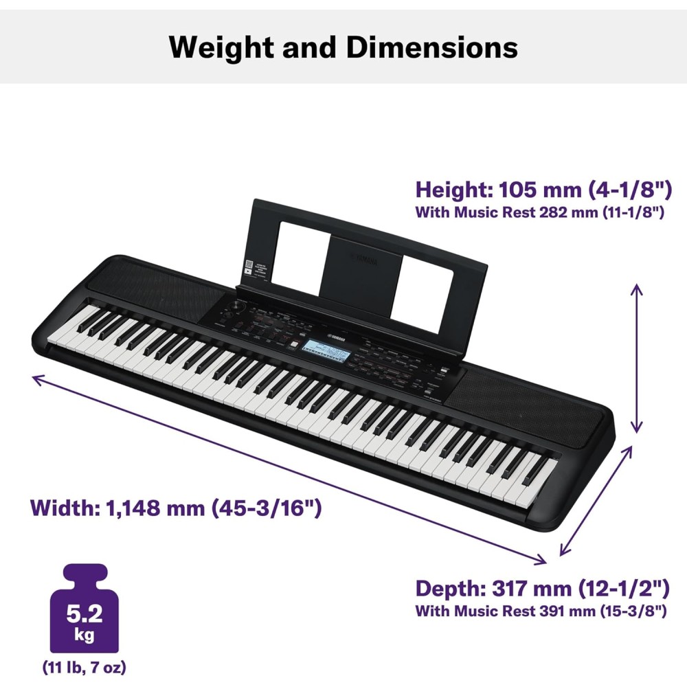 YAMAHA PSR EW320 - TASTIERA TOUCH SENSITIVE 76 TASTI
