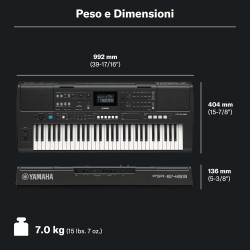 YAMAHA PSR E483 - TASTIERA PORTATILE 61 TASTI DINAMICI