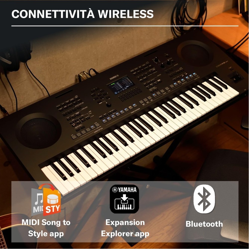 YAMAHA PSR SX620 - WORKSTATION ARRANGER A 61 TASTI CON GENERAZIONE AWM E DISPLAY A COLORI