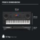 YAMAHA PSR SX620 - WORKSTATION ARRANGER A 61 TASTI CON GENERAZIONE AWM E DISPLAY A COLORI