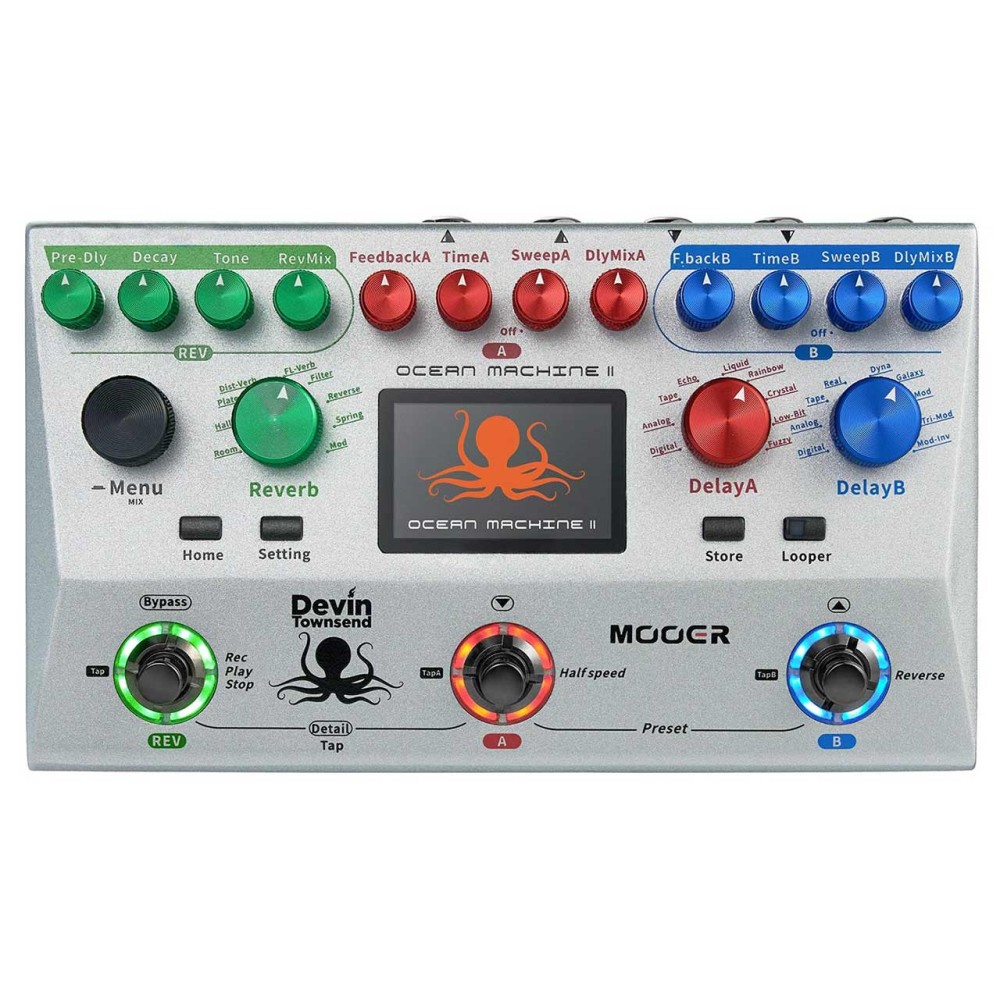 MOOER Ocean Machine II - EFFETTO DELAY PER CHITARRA A PEDALE