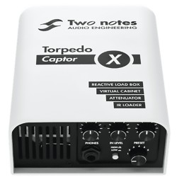TWO NOTES Torpedo Captor X - ATTENUATORE DI POTENZA REATTIVO 8 OHM CON SIMULATORE DI CABINET MICROFONATI 100W