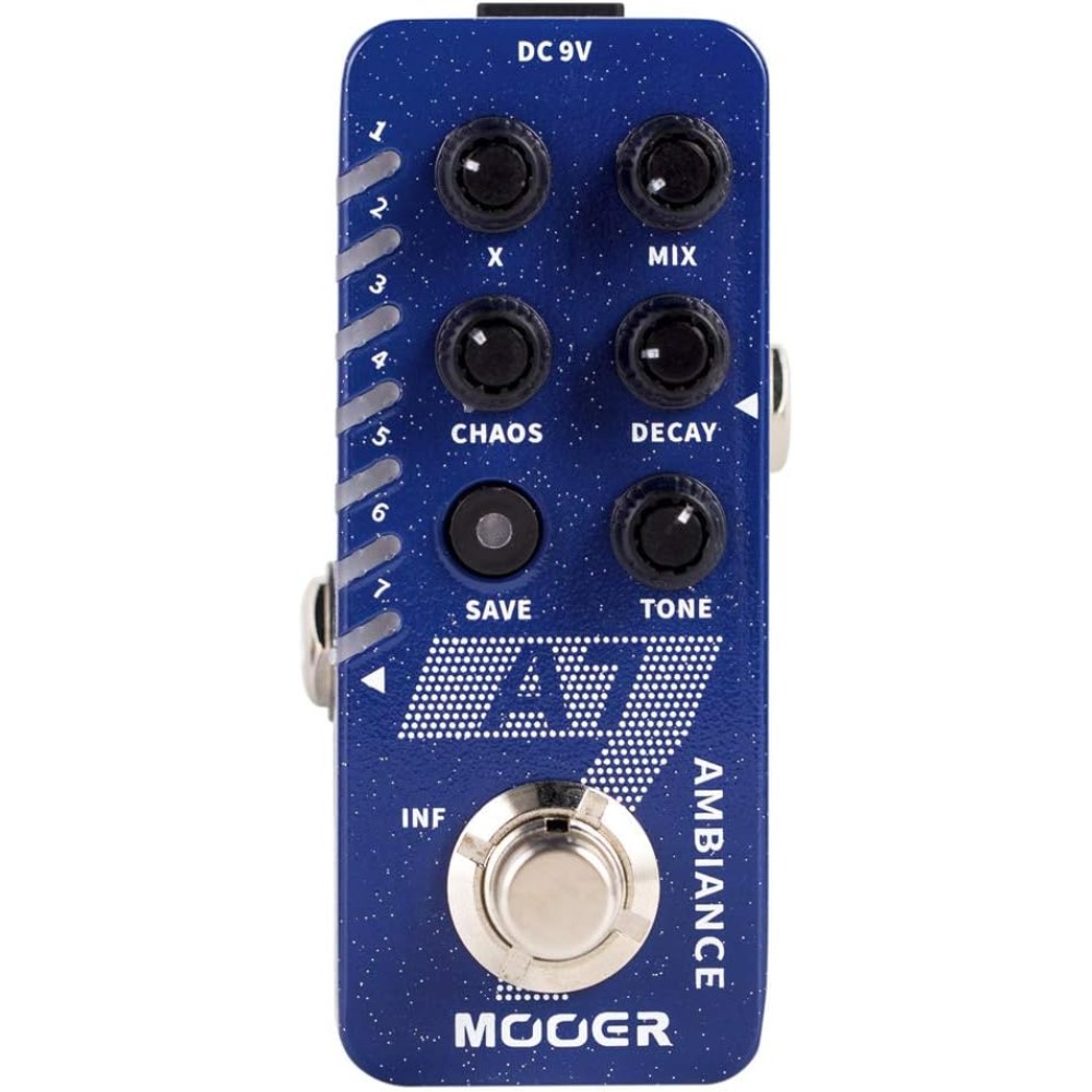 MOOER A7 Ambiance Reverb - EFFETTO RIVERBERO DIGITALE A PEDALE PER CHITARRA