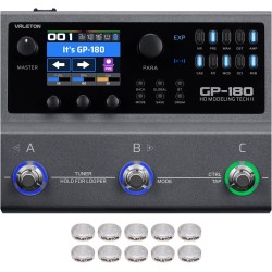 VALETON GP 180 - PROCESSORE MULTIEFFETTO PER CHITARRA E BASSO CON BATTERIA INTEGRATA
