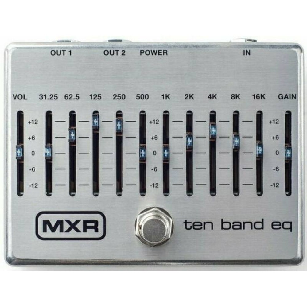 MXR M108S 10 Band Graphic EQ - EQUALIZZATORE GRAFICO 10 BANDE A PEDALE PER CHITARRA E BASSO