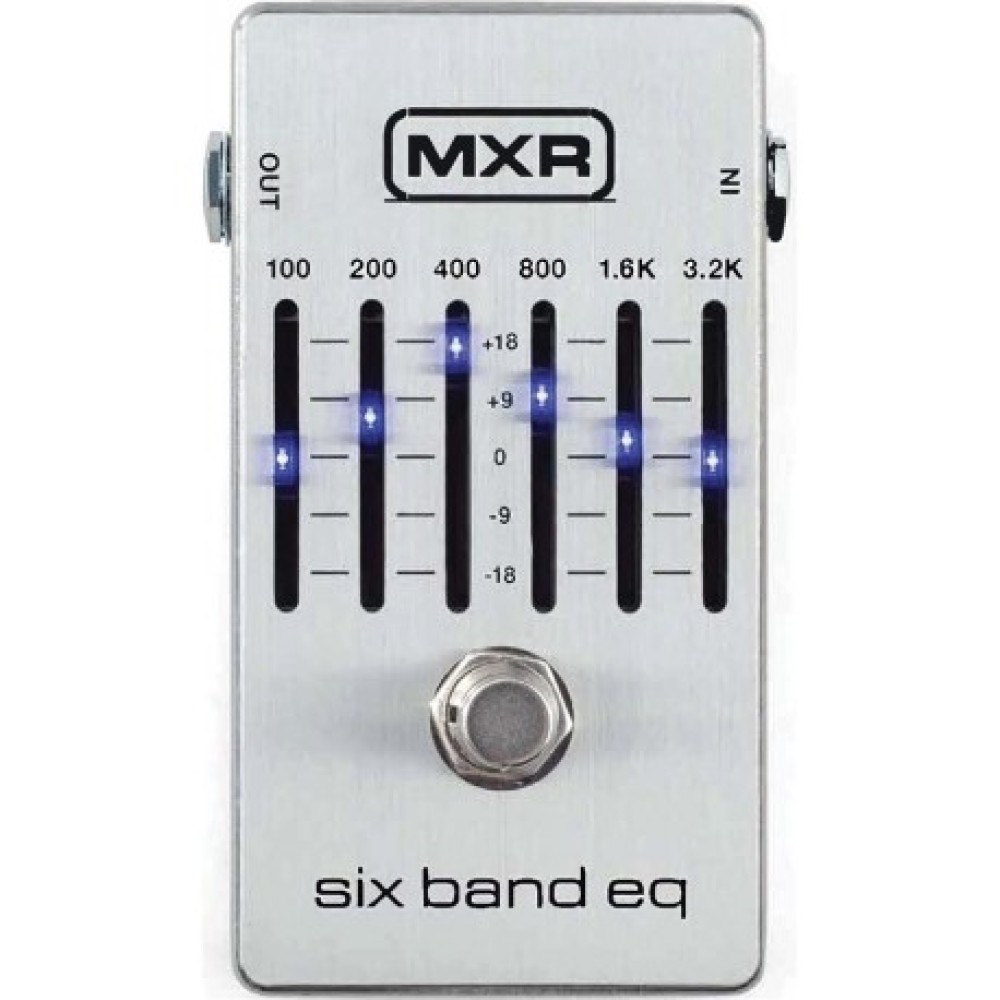 MXR Six Band EQ  M109S - EQUALIZZATORE 6 BANDE A PEDALE PER CHITARRA