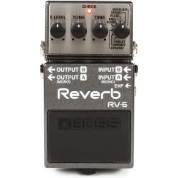 BOSS RV 6 Reverb - EFFETTO RIVERBERO DIGITALE A PEDALE PER CHITARRA