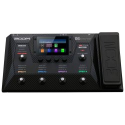 ZOOM G6 - PEDALIERA MULTI-EFFETTO PER CHITARRA CON INTERFACCIA USB2.0, TOUCHSCREEN 4.3" E IR CABINET