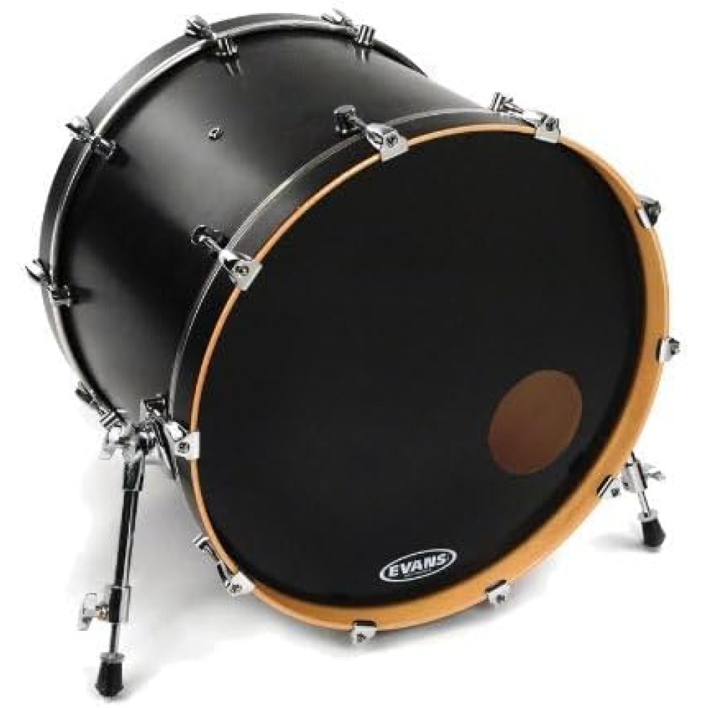 Evans BD22RB EQ3 22" Bass Drum Resonant - PELLE RISONANTE PER GRANCASSA 22" NERA CON FORO
