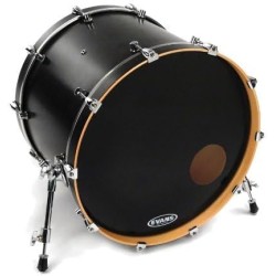 Evans BD22RB EQ3 22" Bass Drum Resonant - PELLE RISONANTE PER GRANCASSA 22" NERA CON FORO