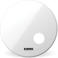 EVANS 22" EQ3 RESONANT SMOOTH WHITE - PELLE RISONANTE DA 22" BIANCA CON FORO