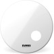 EVANS 22" EQ3 RESONANT SMOOTH WHITE - PELLE RISONANTE DA 22" BIANCA CON FORO