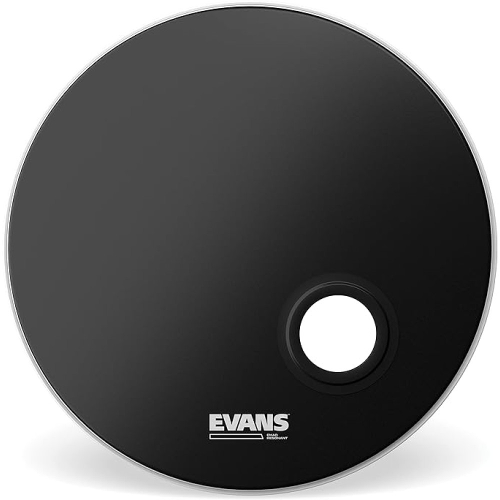 EVANS 22" EMAD Resonant Black BassDrum (BD22REMAD) - PELLE RISONANTE PER GRANCASSA 22" NERA