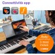 YAMAHA P 525B BLACK - PIANOFORTE DIGITALE 88 TASTI PESATI COLORE NERO