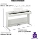 YAMAHA YDP 105 White - PIANOFORTE DIGITALE 88 TASTI BIANCO
