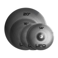 UFO Low Volume Cymbals Set 1 con Borsa - KIT 4 PIATTI PER BATTERIA A VOLUME RIDOTTO CON BORS