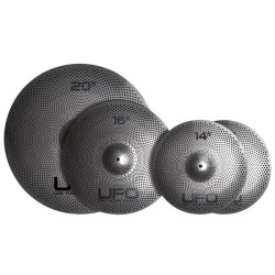 UFO Low Volume Cymbals Set 1 con Borsa - KIT 4 PIATTI PER BATTERIA A VOLUME RIDOTTO CON BORS