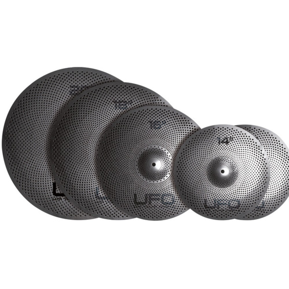 UFO Low Volume Cymbals Set 2 con Borsa - KIT 5 PIATTI PER BATTERIA A VOLUME RIDOTTO CON BORSA