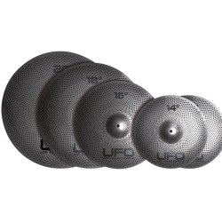 UFO Low Volume Cymbals Set 2 con Borsa - KIT 5 PIATTI PER BATTERIA A VOLUME RIDOTTO CON BORSA