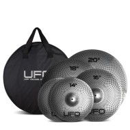 UFO Low Volume Cymbals Set 2 con Borsa - KIT 5 PIATTI PER BATTERIA A VOLUME RIDOTTO CON BORSA