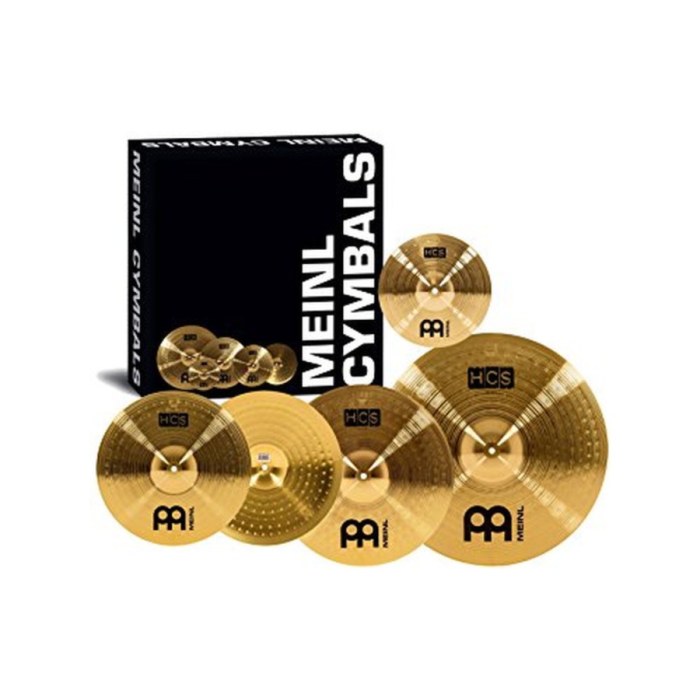 MEINL HCS141620 Set Hi hat 14" + Crash 16'' + Ride 20'' (+ Splash 10" Omaggio) - KIT DI PIATTI PER BATTERIA