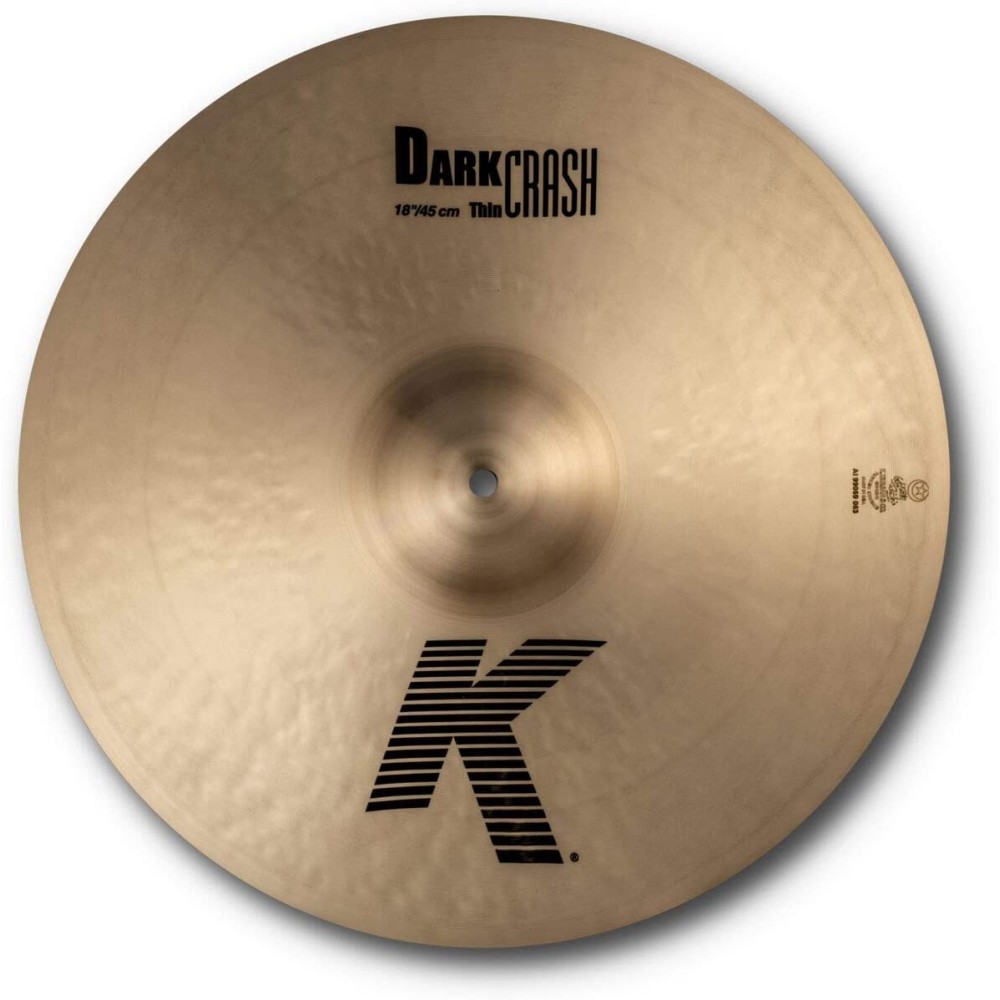 ZILDJIAN 18" K DARK THIN CRASH - PIATTO CRASH 18" PER BATTERIA