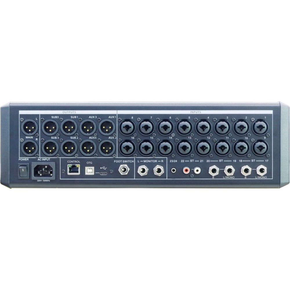 OQAN Q24D PRO - MIXER DIGITALE 24 CANALI CON DSP E FADER MOTORIZZATI