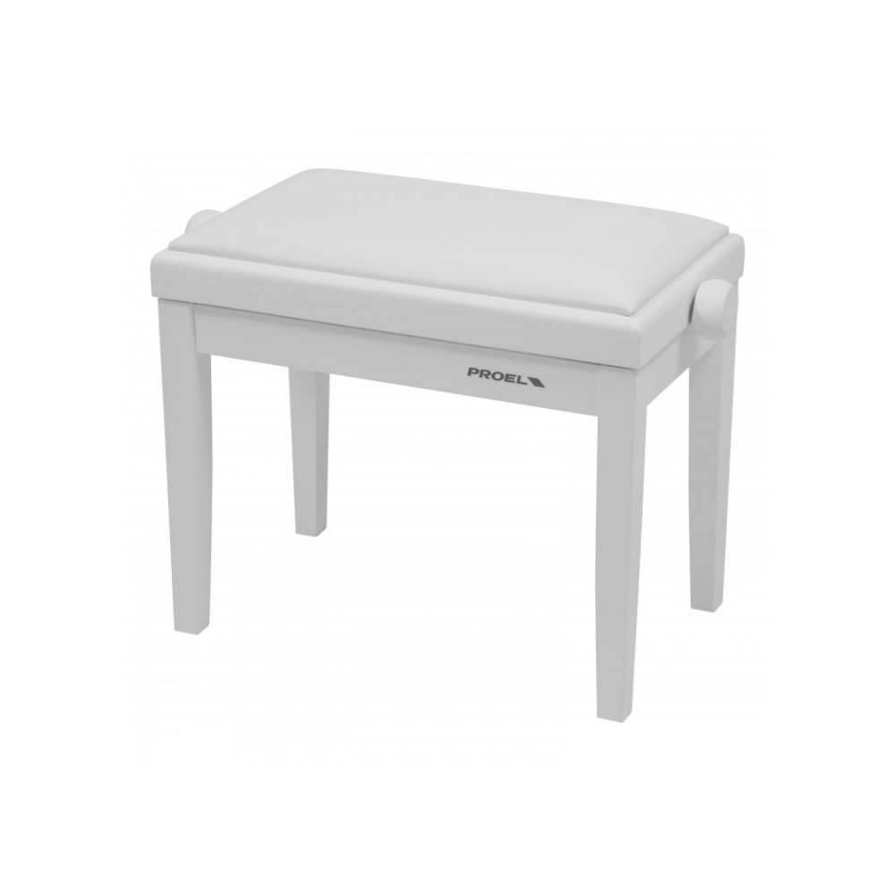 PROEL PB90SSWWH - PANCA REGOLABILE IN LEGNO PER PIANO ED ORGANO BIANCO SATINATO