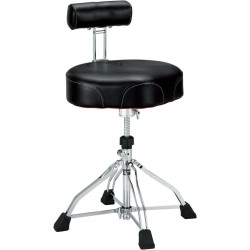 TAMA HT741B 1st Chair Ergo Rider - SGABELLO A SELLA CON SCHIENALE PER BATTERIA