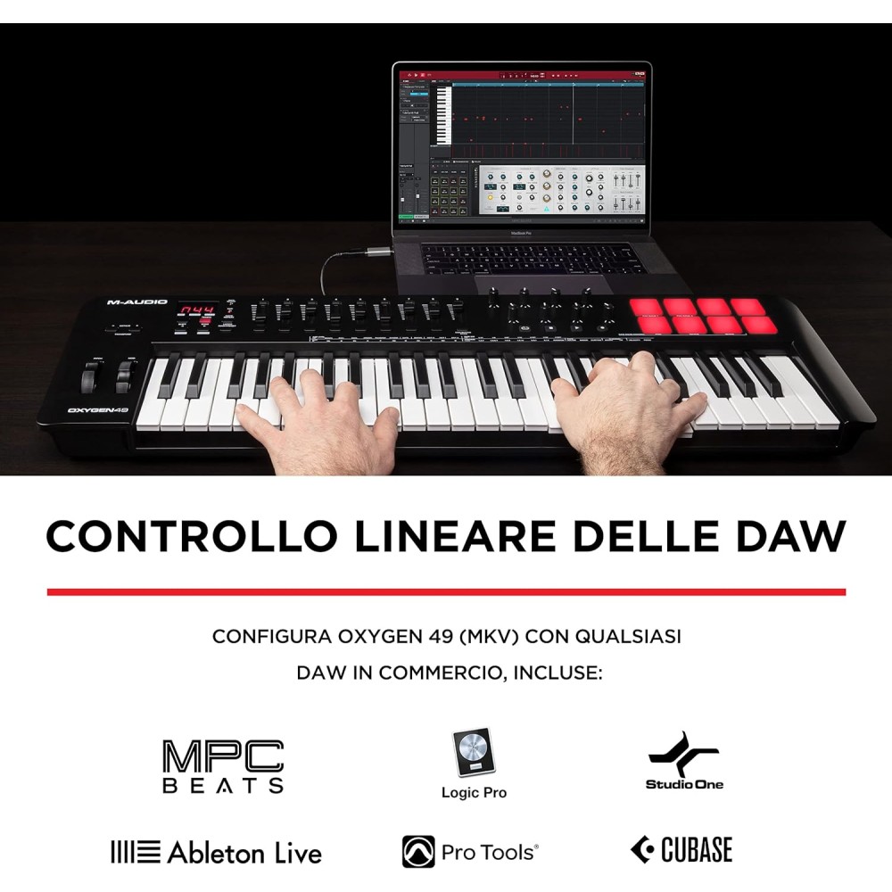 M AUDIO Oxygen 49 Mk5 - TASTIERA CONTROLLER USB MIDI 49 TASTI