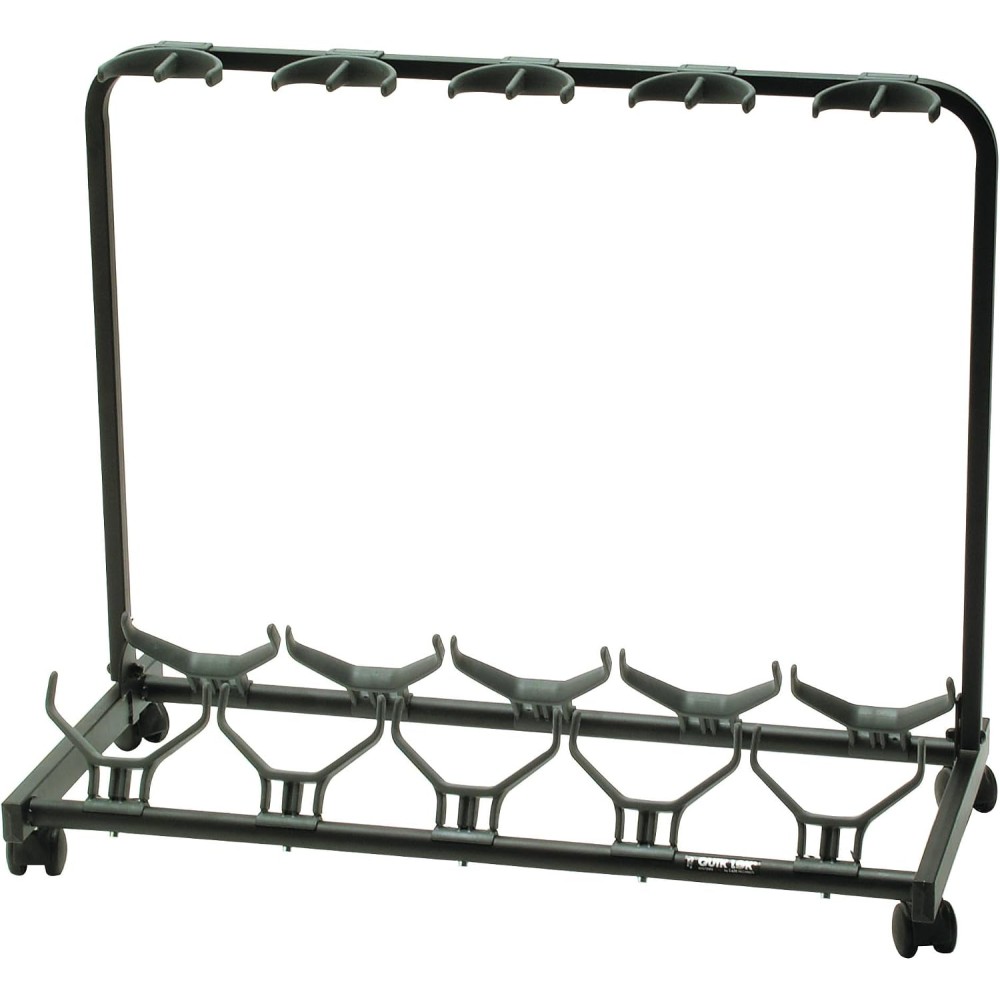 QUIKLOK GS450 - SUPPORTO DA TERRA PER 5 CHITARRE O BASSI CON RUOTE 