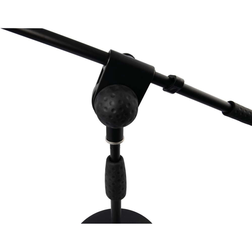 QUIKLOK A495 BK - ASTA NANA MICROFONICA CON BASE TONDA IN GHISA