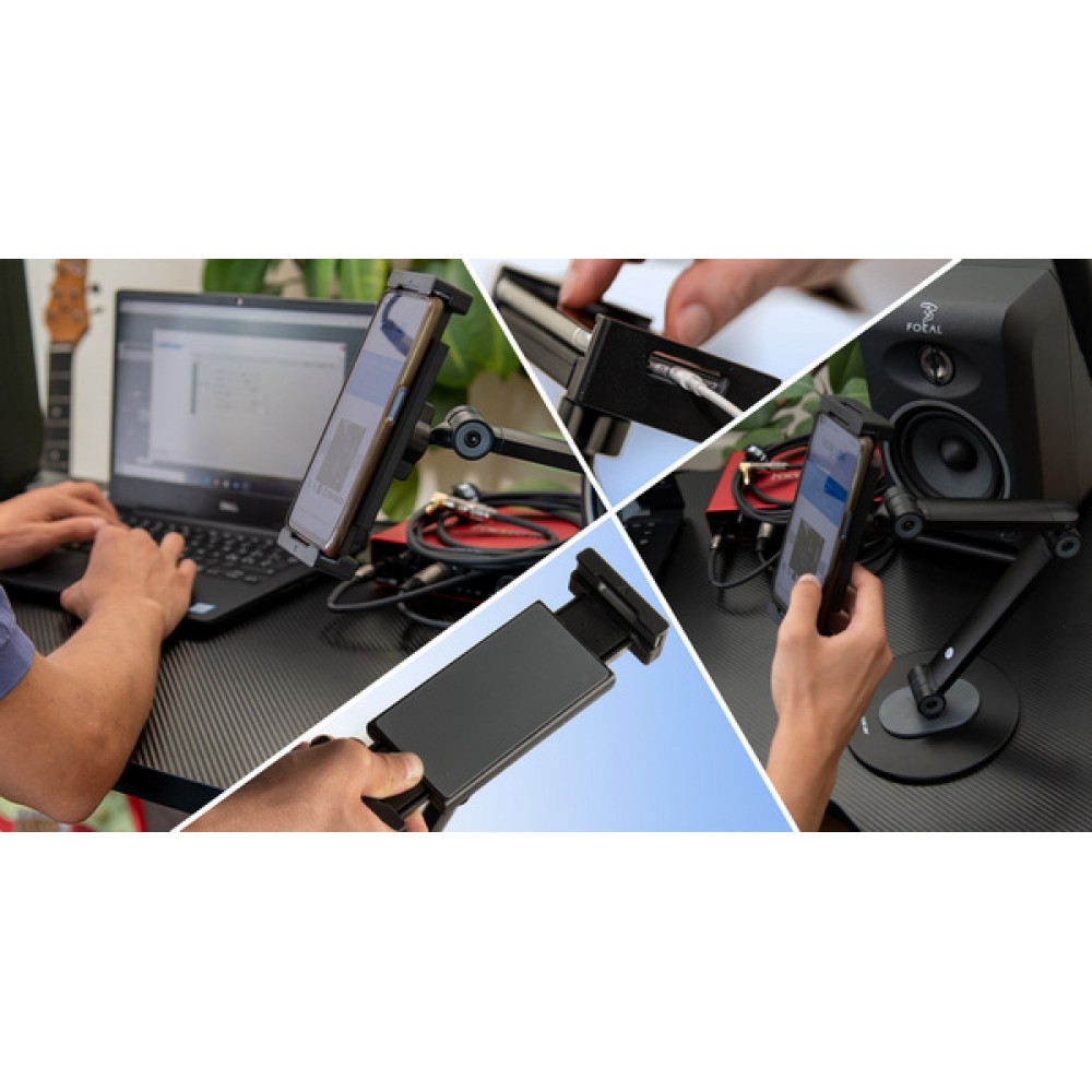 QUIKLOK TST 001 Tablet and Smartphone Table Stand - SUPPORTO MULTIFUNZIONE DA SCRIVANIA PER SMARTPHONE E TABLET