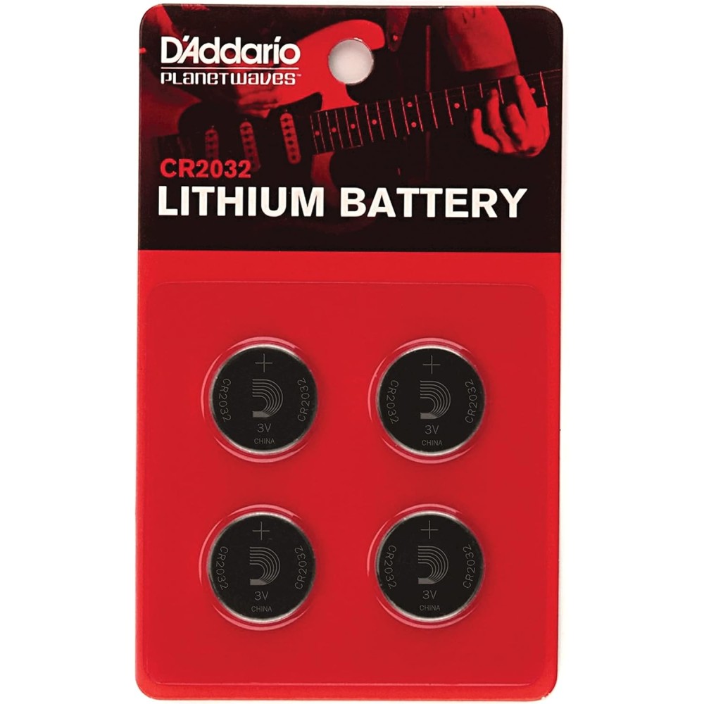 D'ADDARIO CR2032 Battery Pack - SET DI 4 BATTERIE DA 3 VOLT