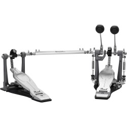 PEARL P1032 Eliminator Solo Black Double Pedal - DOPPIO PEDALE A CATENA PER GRANCASSA