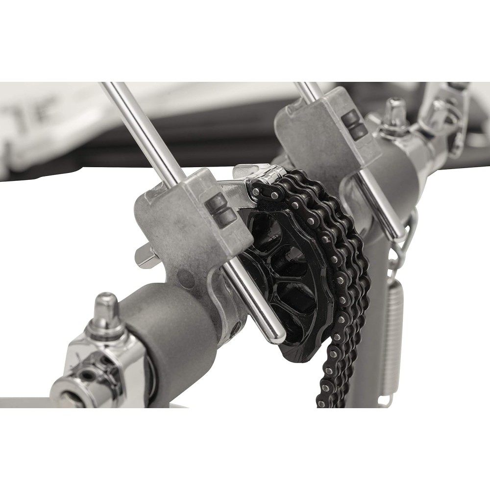 PEARL P1032 Eliminator Solo Black Double Pedal - DOPPIO PEDALE A CATENA PER GRANCASSA