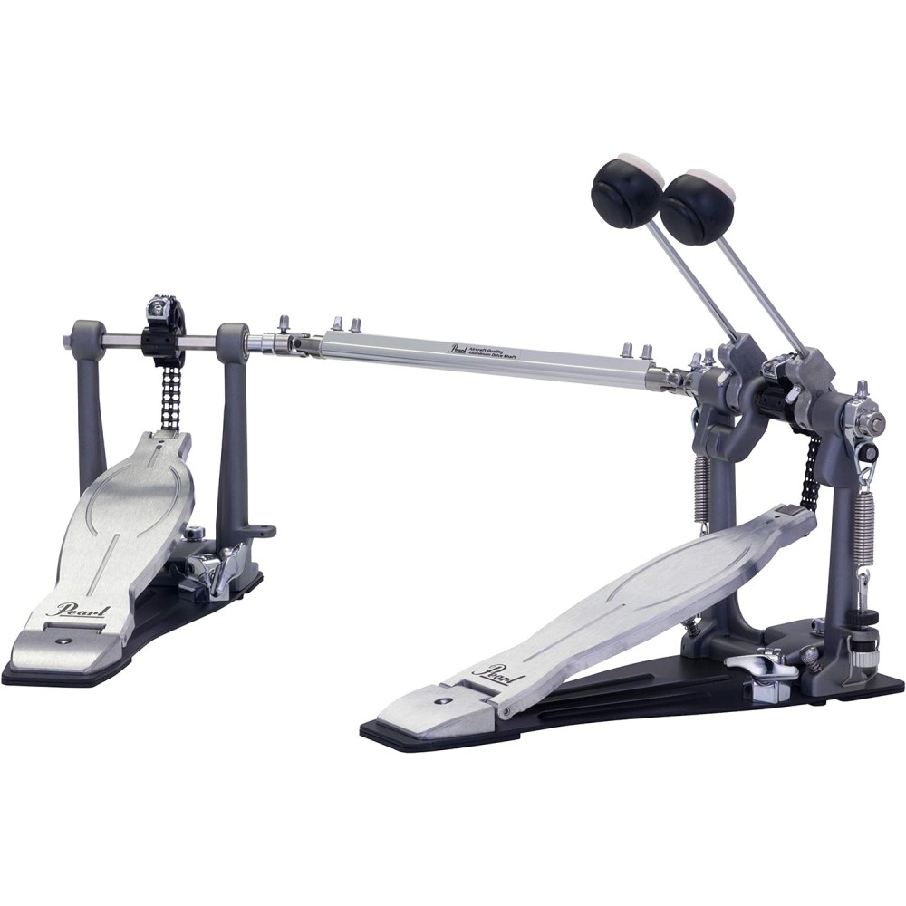 PEARL P1032 Eliminator Solo Black Double Pedal - DOPPIO PEDALE A CATENA PER GRANCASSA