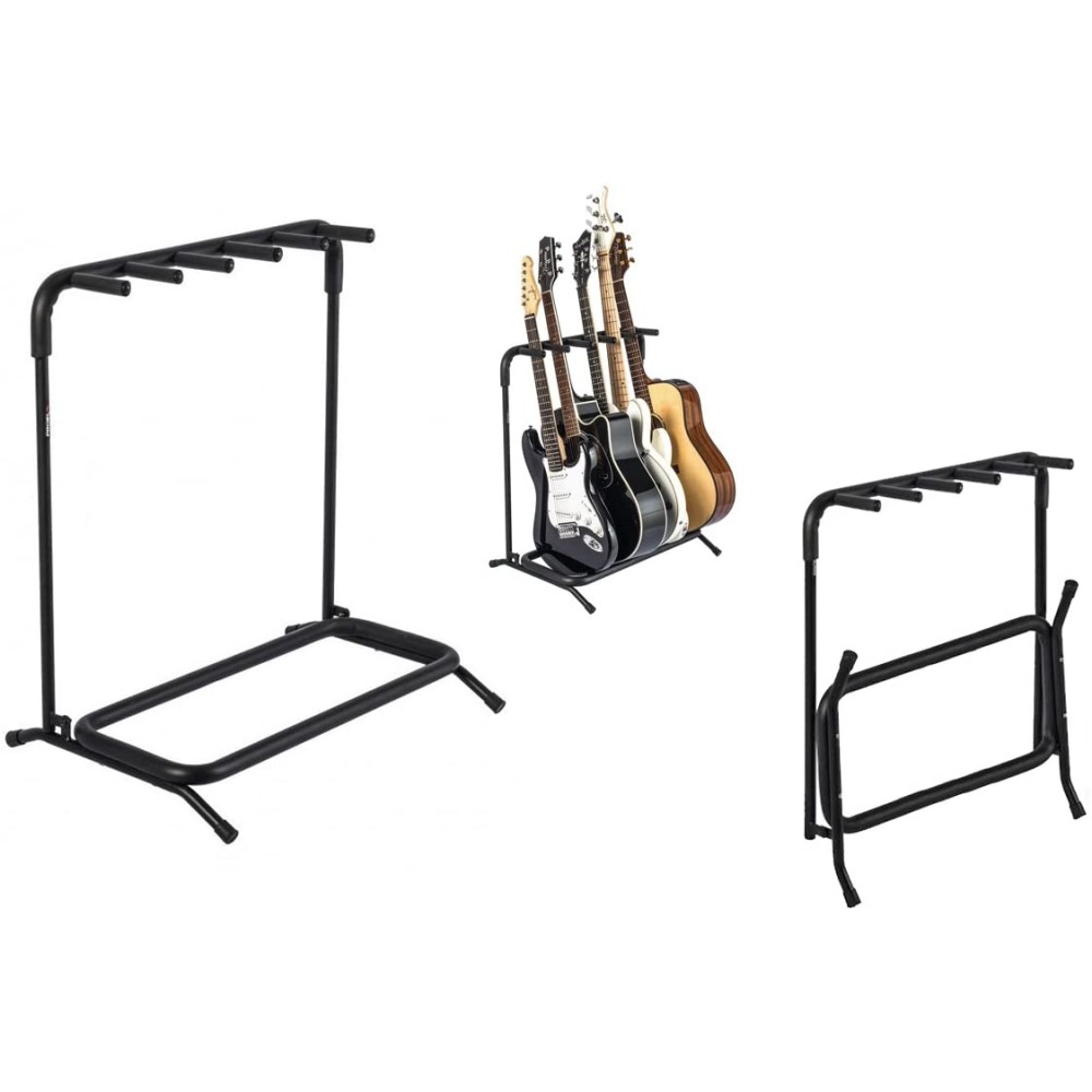 PROEL FC850N - SUPPORTO PIEGHEVOLE PER 5 CHITARRE NERO