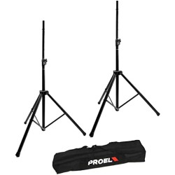 PROEL FRE300KIT - Coppia di Supporti professionali in alluminio per cassa con borsa