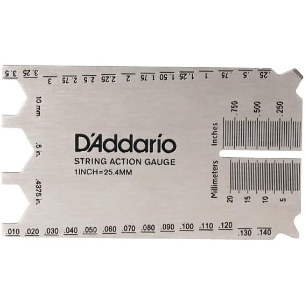 D'ADDARIO PW SHG 01 String Height Gauge - STRUMENTO PER LA MISURAZIONE DELL'ALTEZZA DI CORDE E PICKUP 