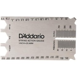 D'ADDARIO PW SHG 01 String Height Gauge - STRUMENTO PER LA MISURAZIONE DELL'ALTEZZA DI CORDE E PICKUP 