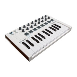 ARTURIA MiniLab 3 BIANCA - TASTIERA CONTROLLER USB 25 TASTI MINI, 8 PAD RGB, 8 ENCODER ROTATIVI