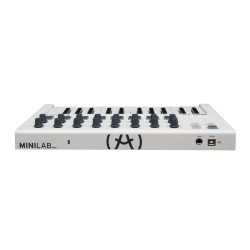 ARTURIA MiniLab 3 BIANCA - TASTIERA CONTROLLER USB 25 TASTI MINI, 8 PAD RGB, 8 ENCODER ROTATIVI