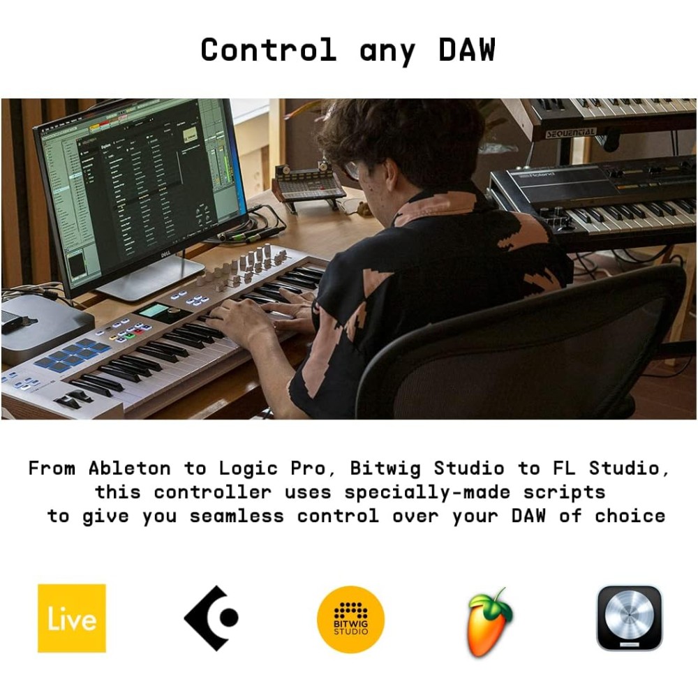 ARTURIA KeyLab Essential 49 Mk3 White - TASTIERA MIDI USB 49 TASTI BIANCA