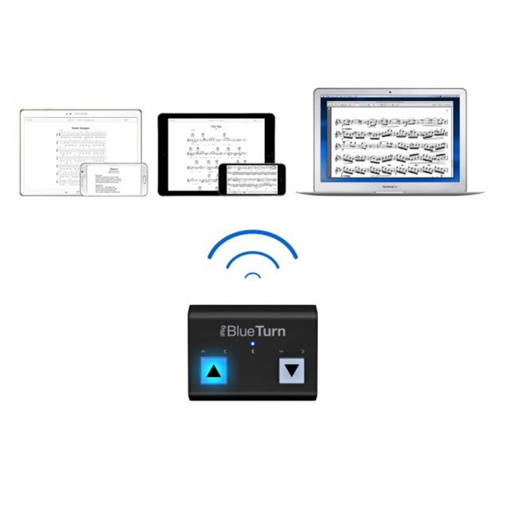 IK MULTIMEDIA iRig BlueTurn - CONTROLLER BLUETOOTH PER SCORRERE LE PAGINE DI SPARTITI SU TABLET E SMARTPHONE